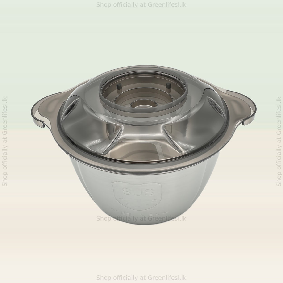 Greenlife 300W 2L electric food chopper stainless steel bowl with clear lid