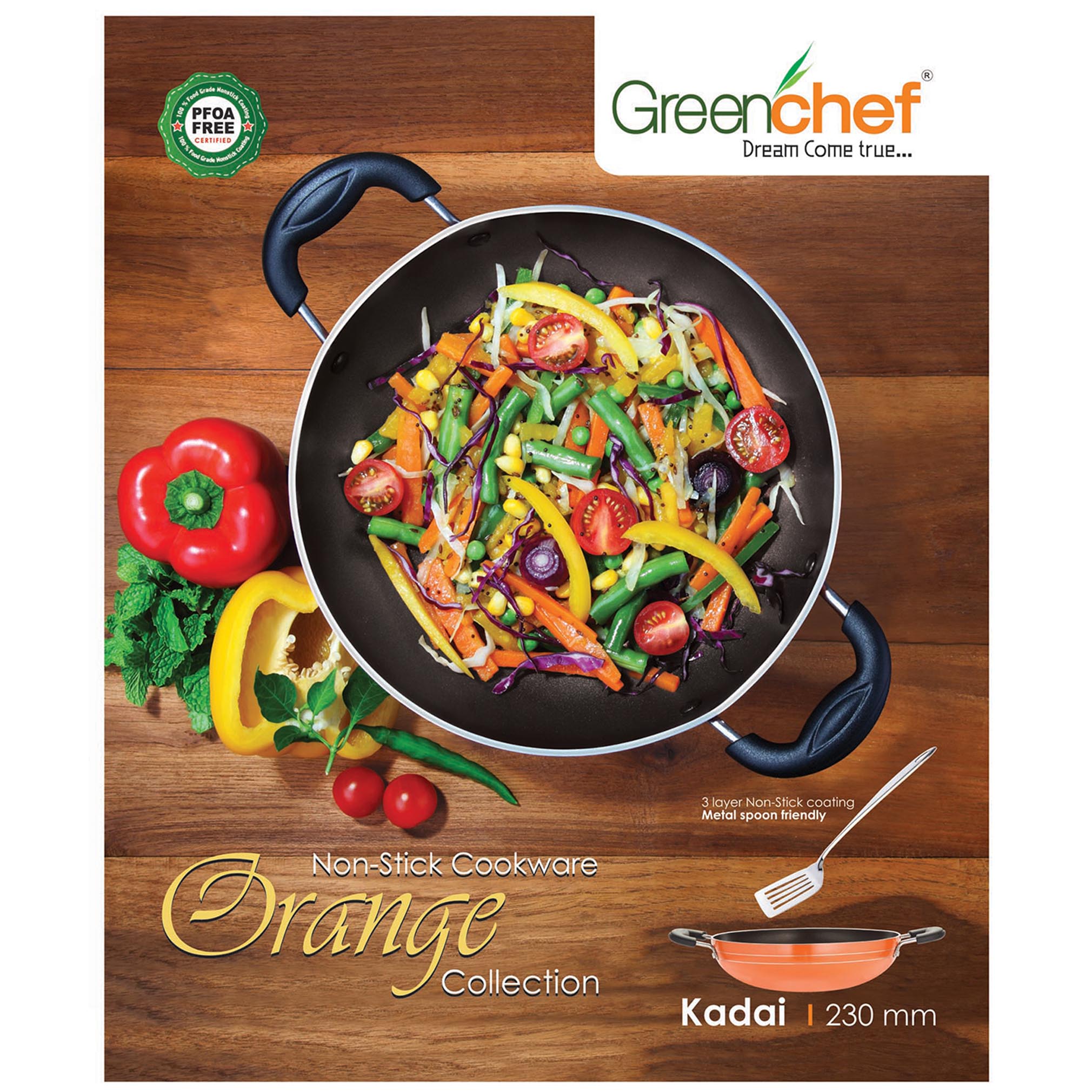 GreenChef Namo Kadai induction compatible non-stick cookware available in Sri Lanka