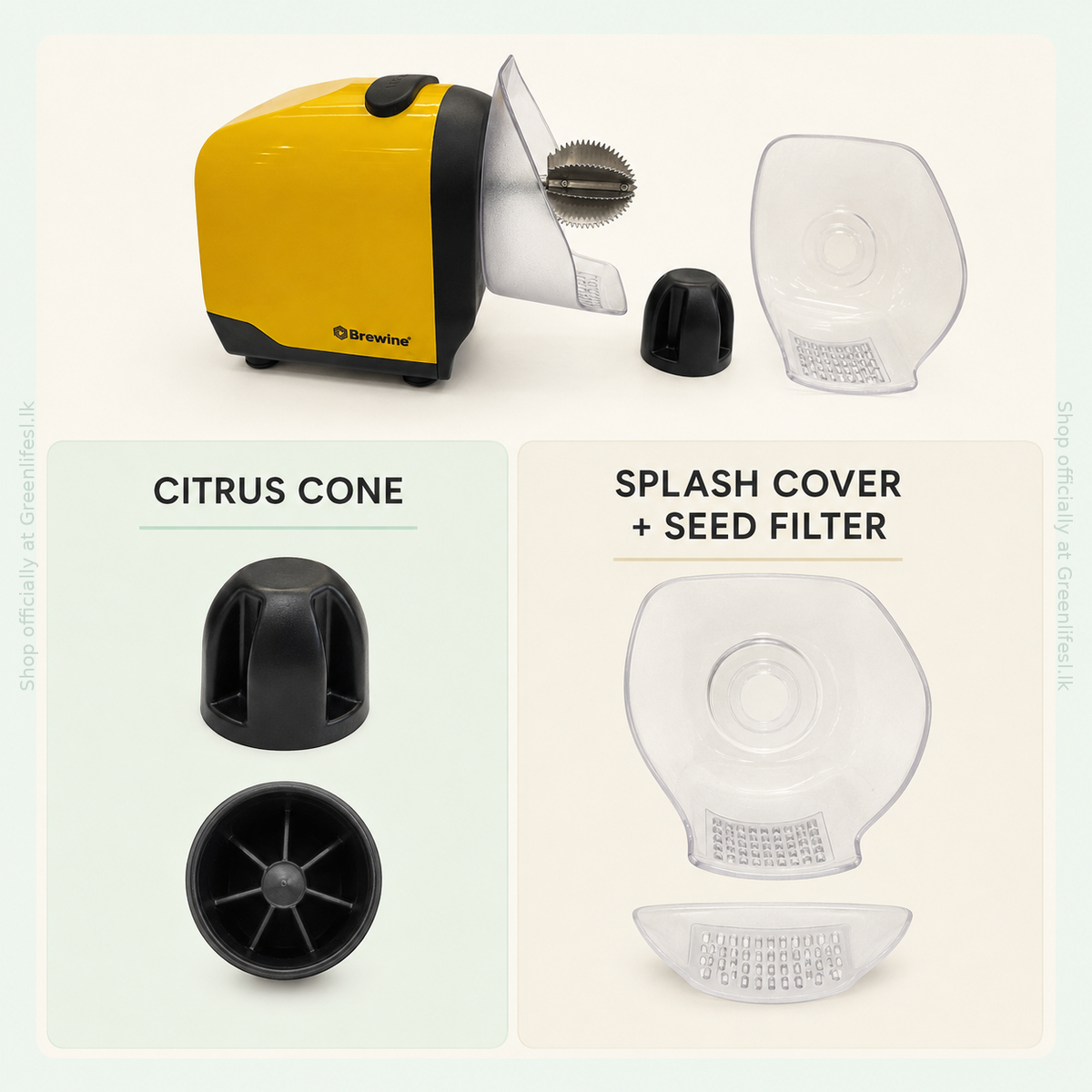Brewine 2-in-1 Coconut Scraper & Citrus Press