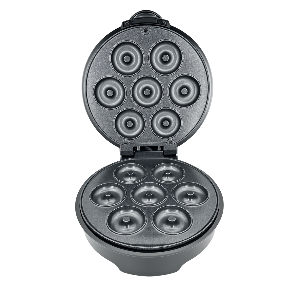 Close-up of the die-cast aluminium non-stick donut plates by Greenlife.