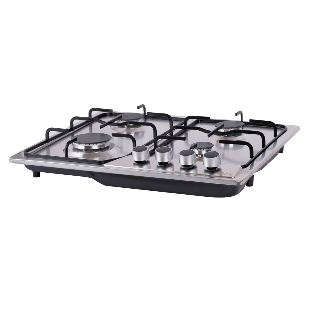 Complete Green Life 4-burner gas hob setup - premium kitchen appliance for Sri Lankan homes
