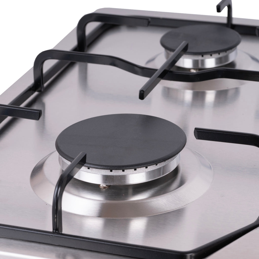 Green Life 4-burner gas hob top view displaying all four burners and control knobs
