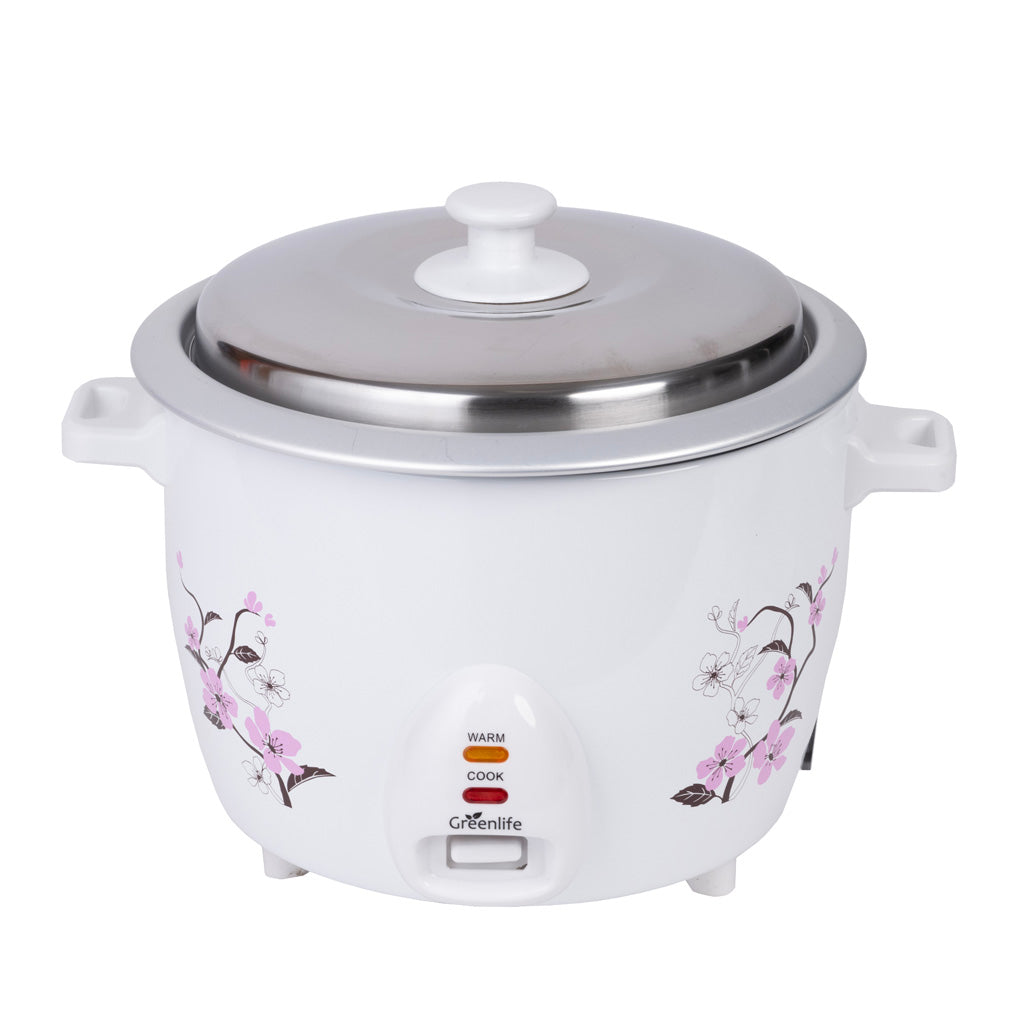 Green Life automatic rice cooker control panel and features, 700W power for perfect rice cooking in Colombo homes
