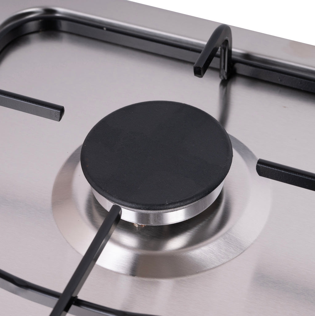 Close-up detail of Green Life gas hob burner and flame control system
