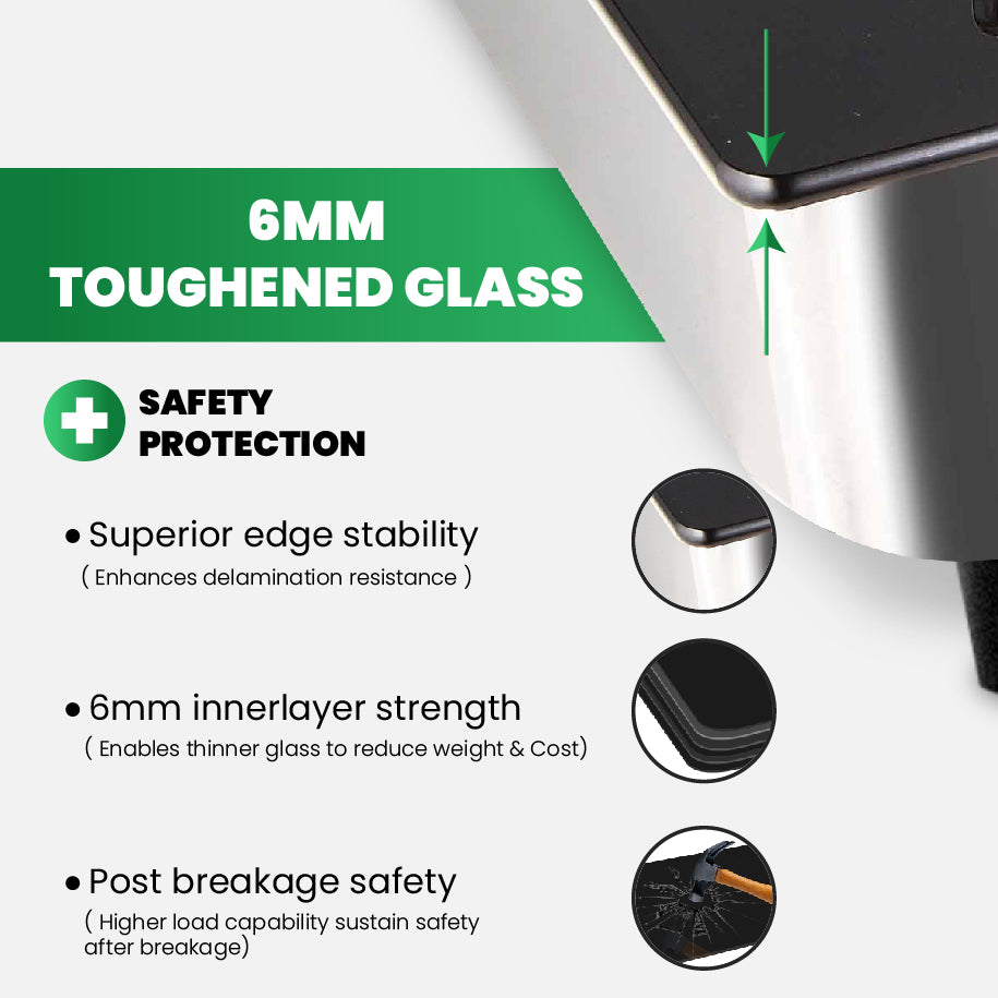 6mm toughened glass view GreenChef best gas stove Colombo kitchens trust