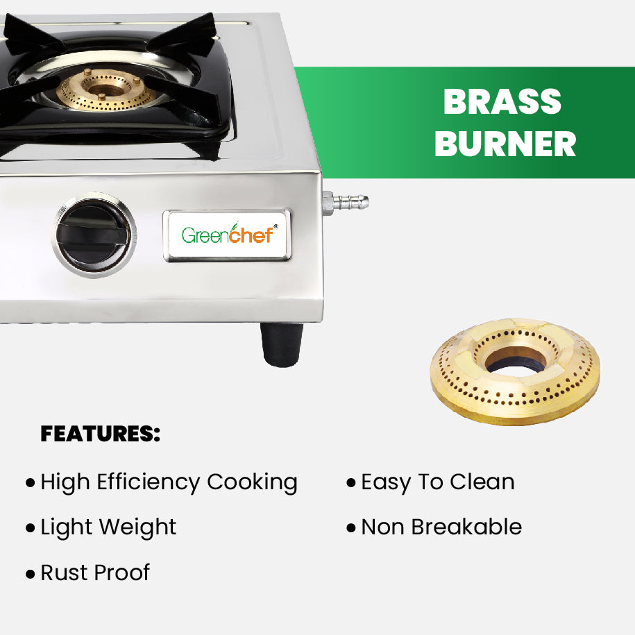Close-up of GreenChef SB Fiesta jumbo burner design - high-heat cooking for Sri Lankan kitchens