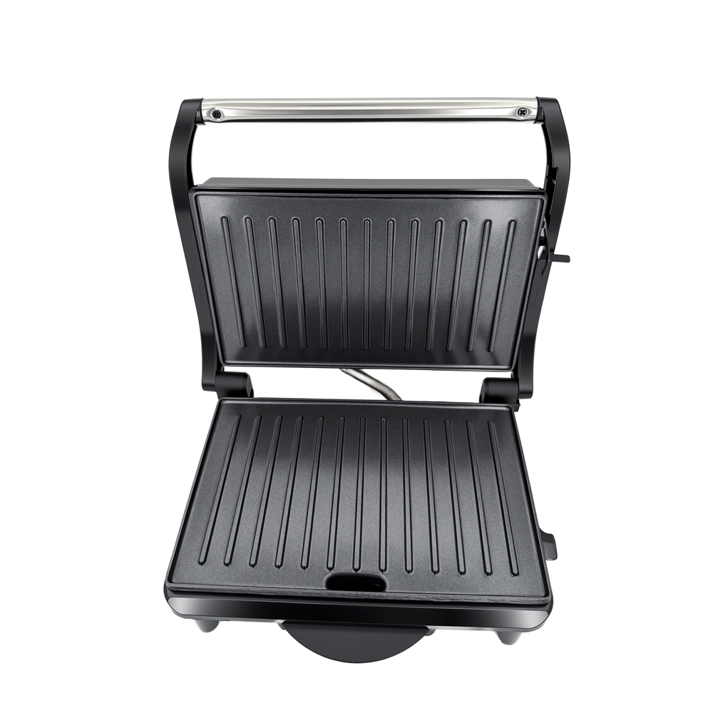 Interior view of the 800W Greenlife grill maker plates designed for easy cleaning.