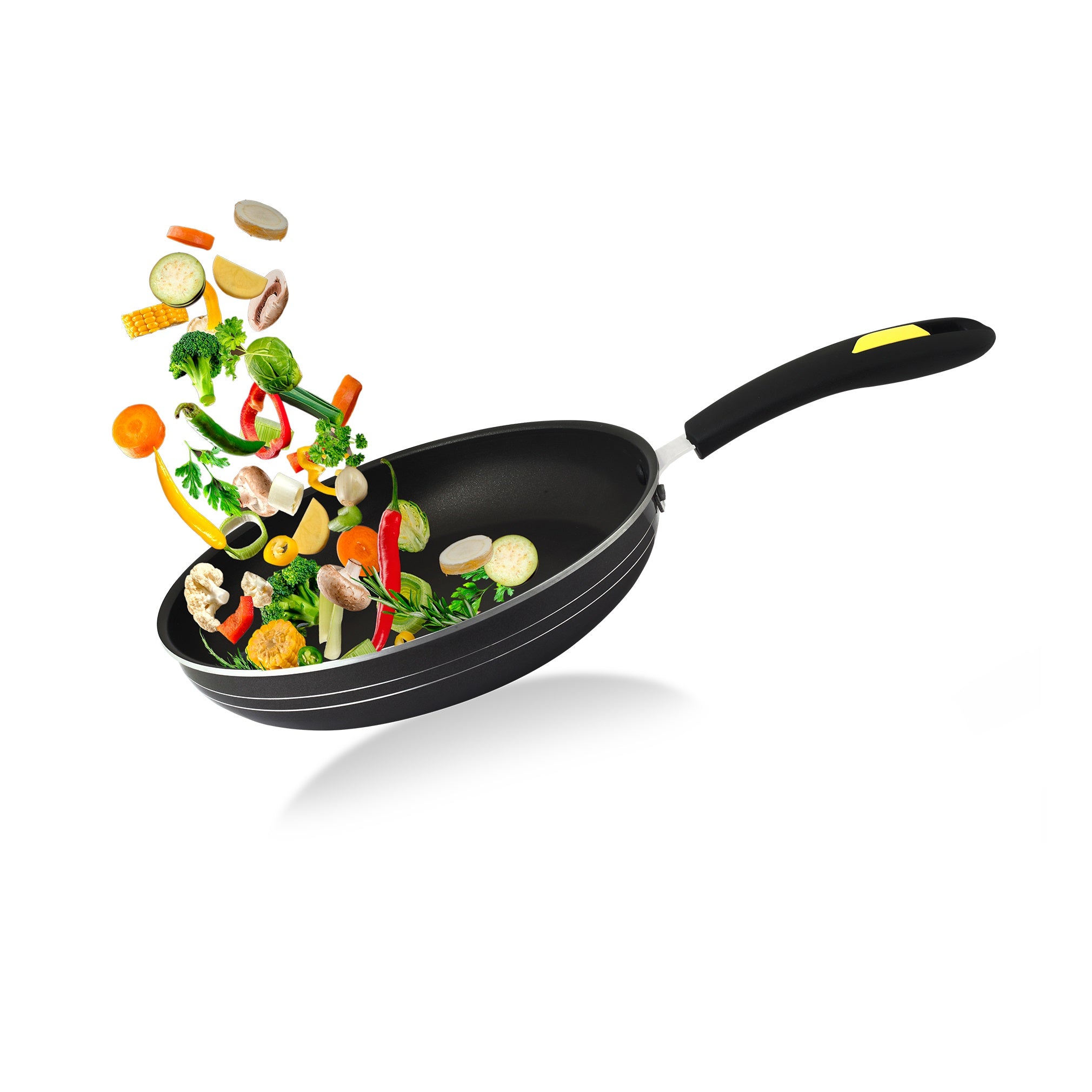 Close-up of healthy non-stick coating on GreenChef Evok fry pan, durable cookware for Colombo kitchens